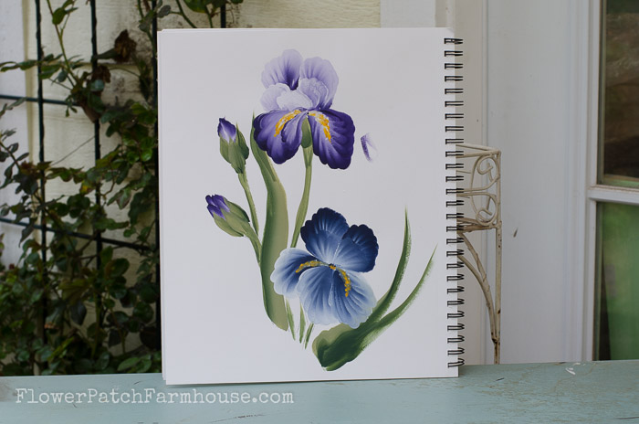 700x464 How To Paint An Iris In Acrylics - Irises Painting