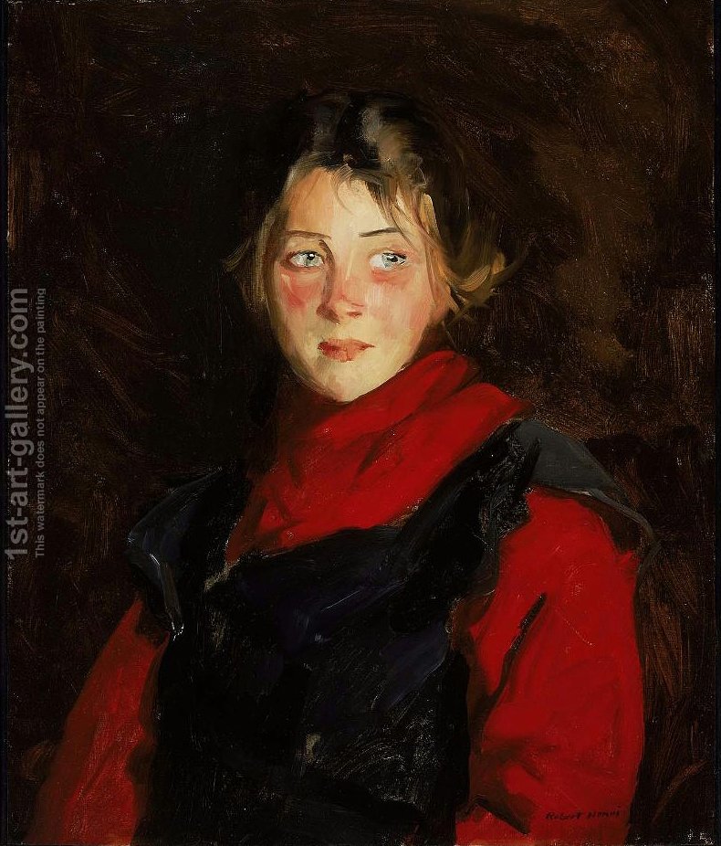 790x926 Painting Of Irish Girl Mary O Donnel 1913 Robert Henri - Irish Girl Painting
