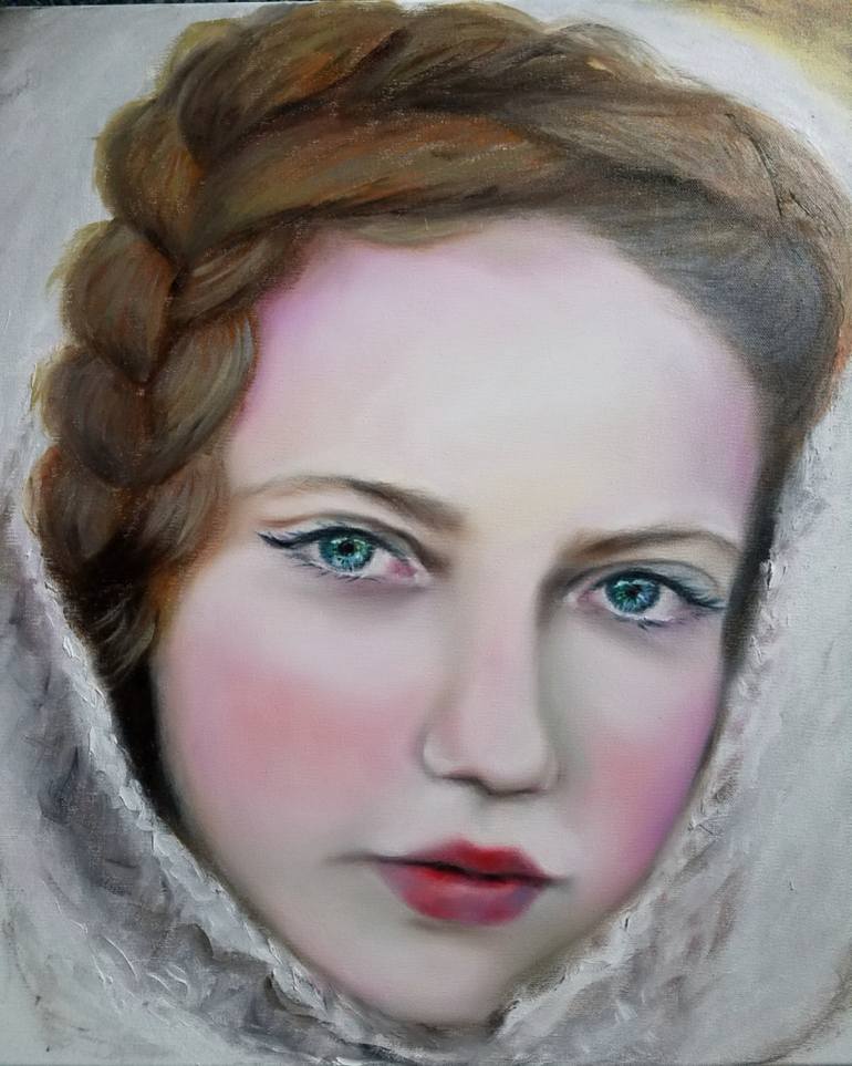 770x963 Saatchi Art Irish Girl Painting By Nersel Zur Muehlen - Irish Girl Painting