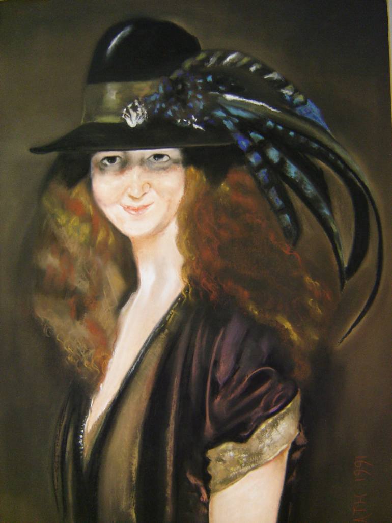 770x1027 Saatchi Art The Irish Girl Drawing By Philip Bath - Irish Girl Painting