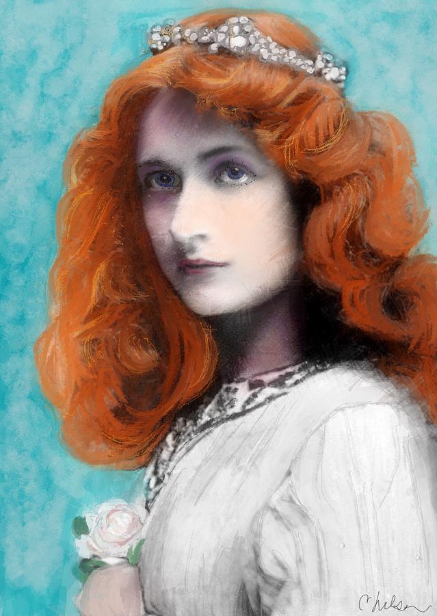 639x900 Ginger An Irish Girl Painting By Craig Nelson - Irish Girl Painting