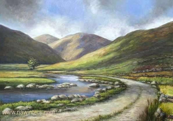 595x415 Ireland Landscape Paintings Landscape Irish Paintings For Sale - Irish Landscape Painting
