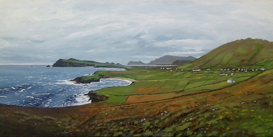900x451 Irish Landscape 2 By Middledistance - Irish Landscape Painting