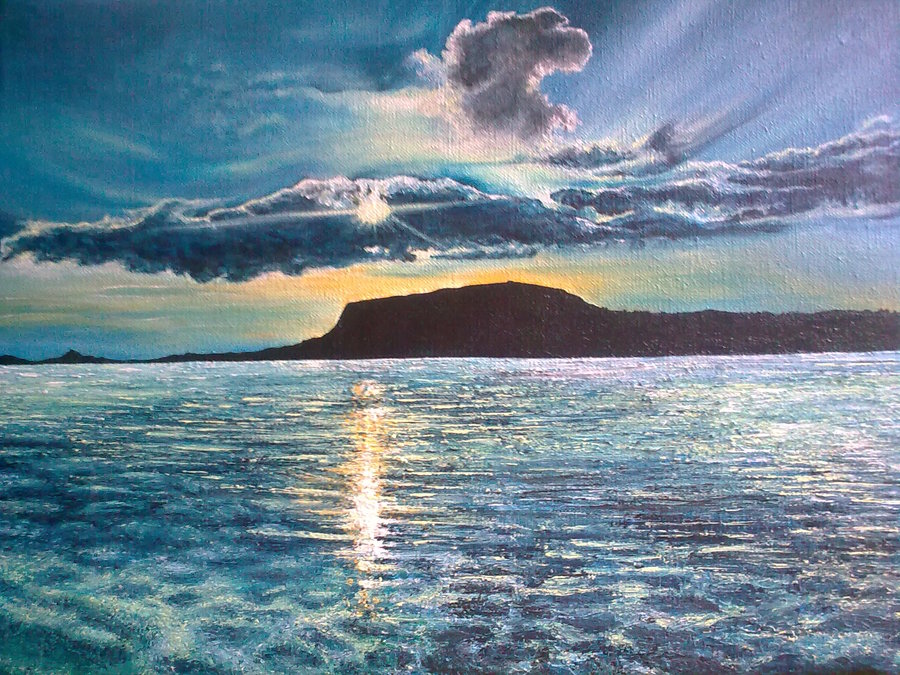 900x675 Irish Landscape Painting By Adamjak - Irish Landscape Painting