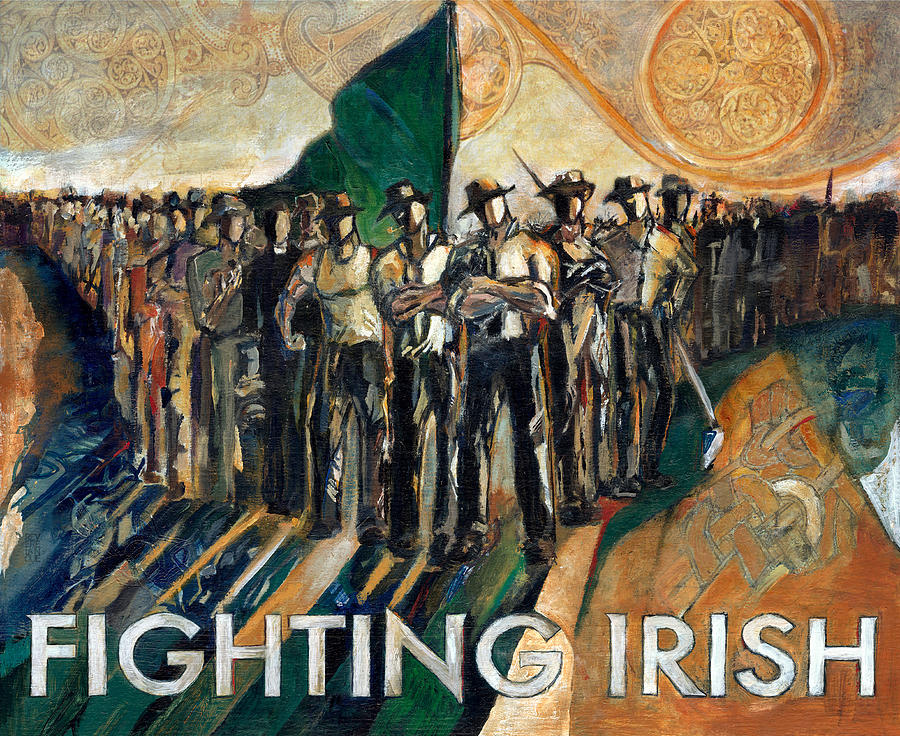 900x736 Fighting Irish Pride And Courage Painting By Revere La Noue - Irish Painting