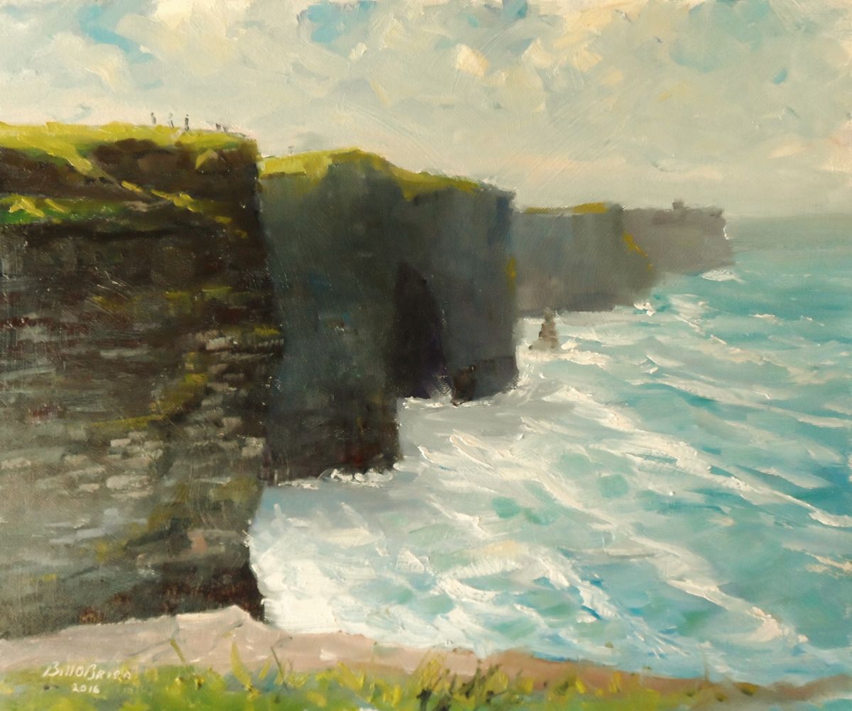1200x1002 Cliffs Of Moher Summer (Bill O'Brien) - Irish Painting