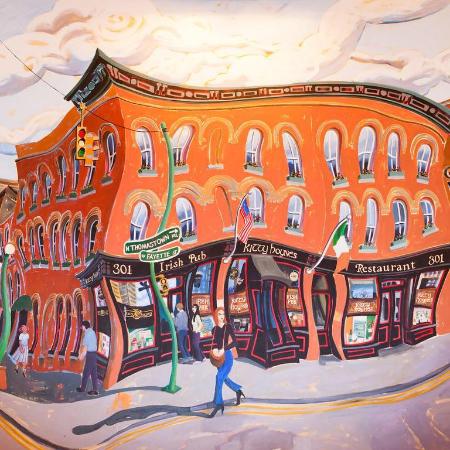 450x450 Painting - Irish Pub Painting