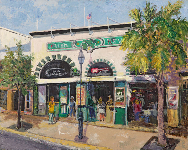 613x490 Cecilia Capitanio, Acrylic And Watercolor Paintings, Prints - Irish Pub Painting