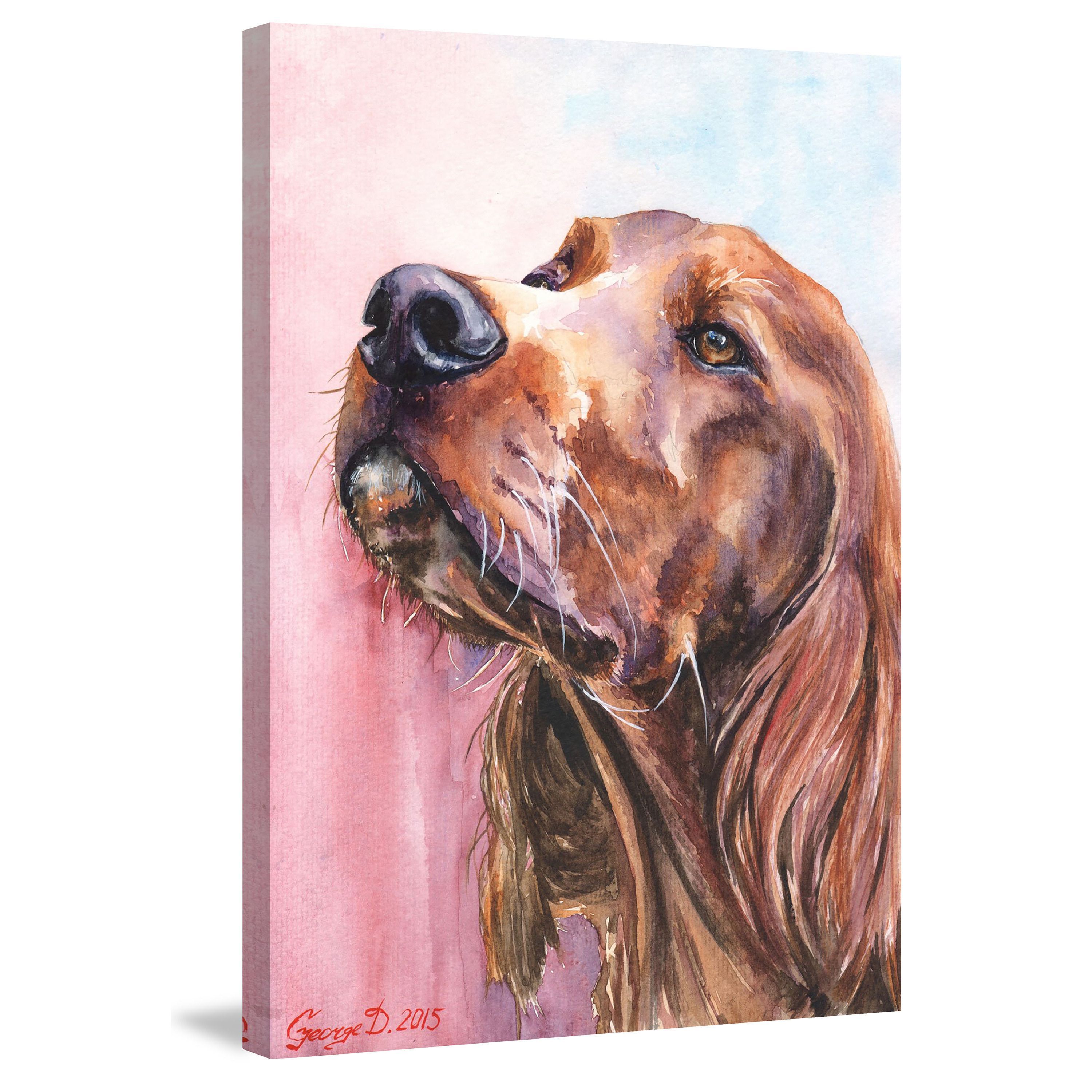 3000x3000 Marmont Hill - Irish Setter Painting