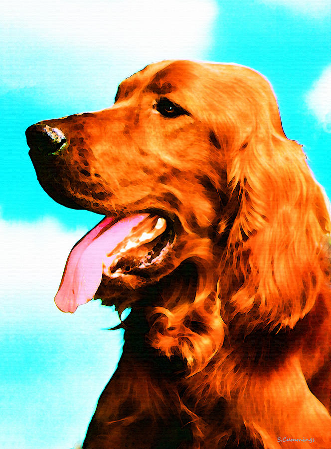 Irish Setter Painting at Explore collection of