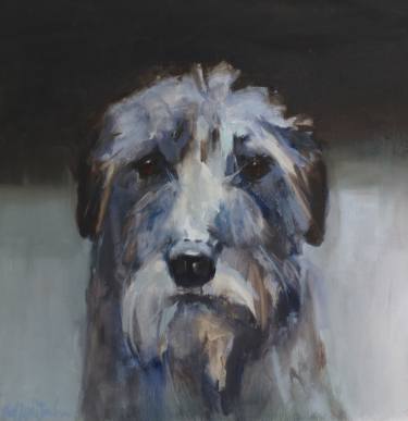 375x387 Irish Wolfhound Paintings For Sale Saatchi Art - Irish Wolfhound Painting