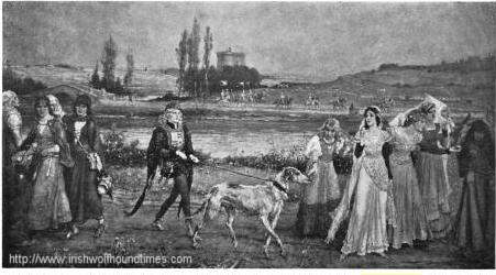 451x250 Irish Wolfhound Times And Scottish Deerhound Art And Life - Irish Wolfhound Painting