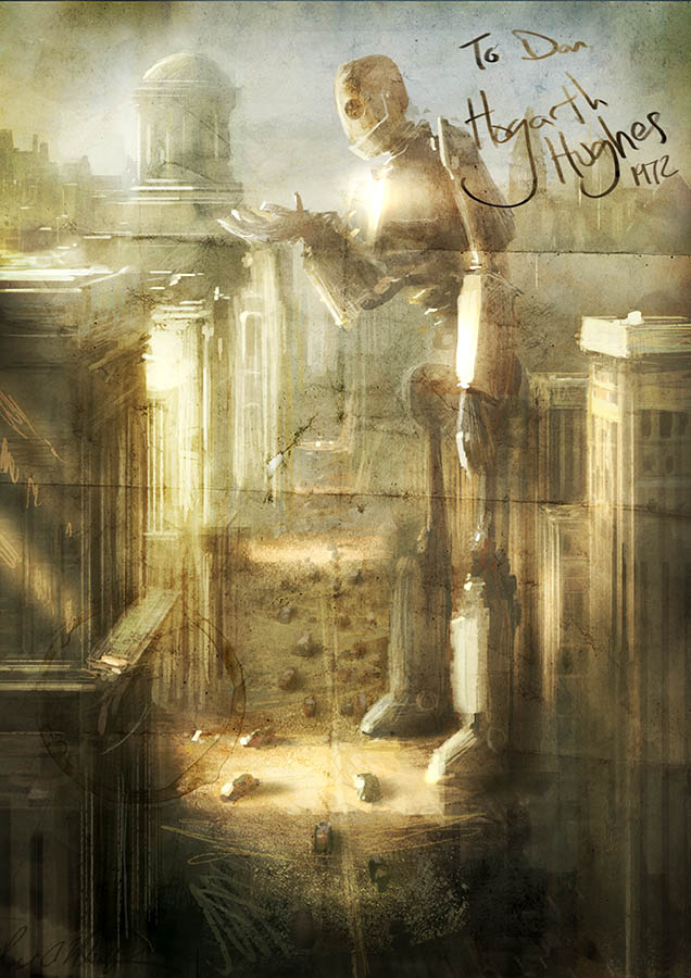 636x900 Iron Giant By Marcobucci - Iron Giant Painting