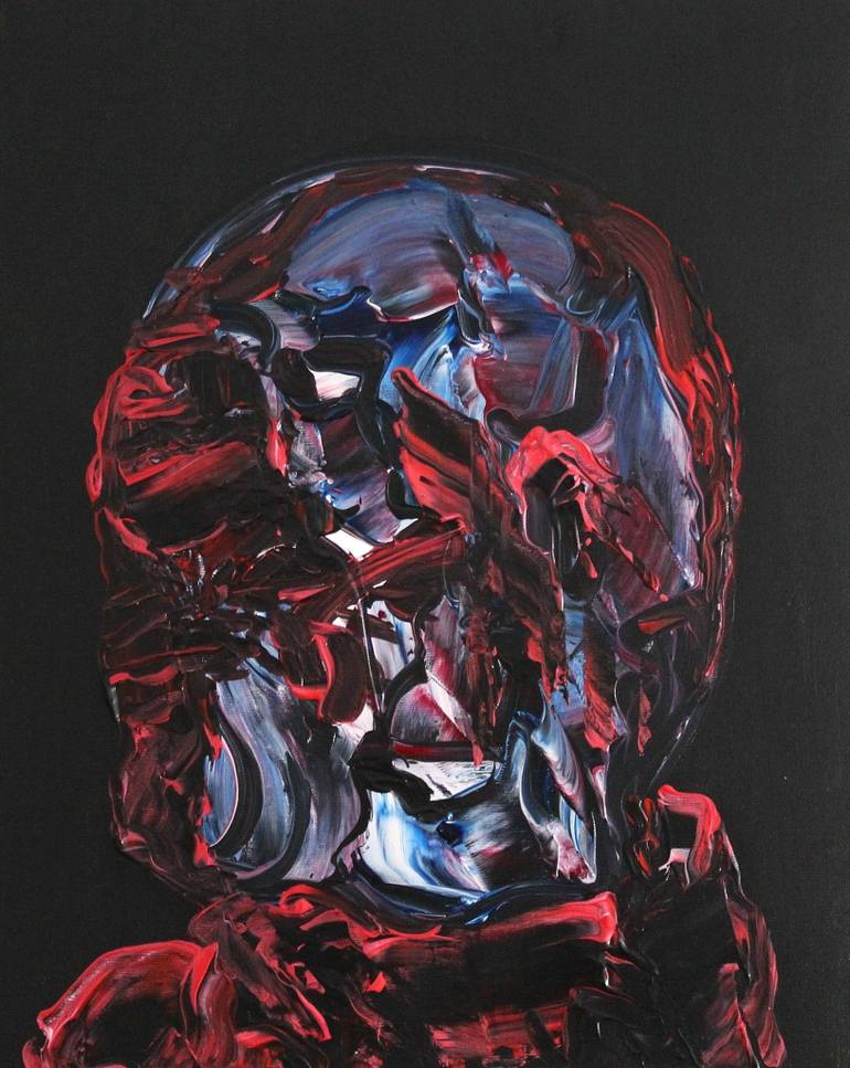 770x967 Saatchi Art Iron Man Painting By Peter Pakula - Iron Man Canvas Painting