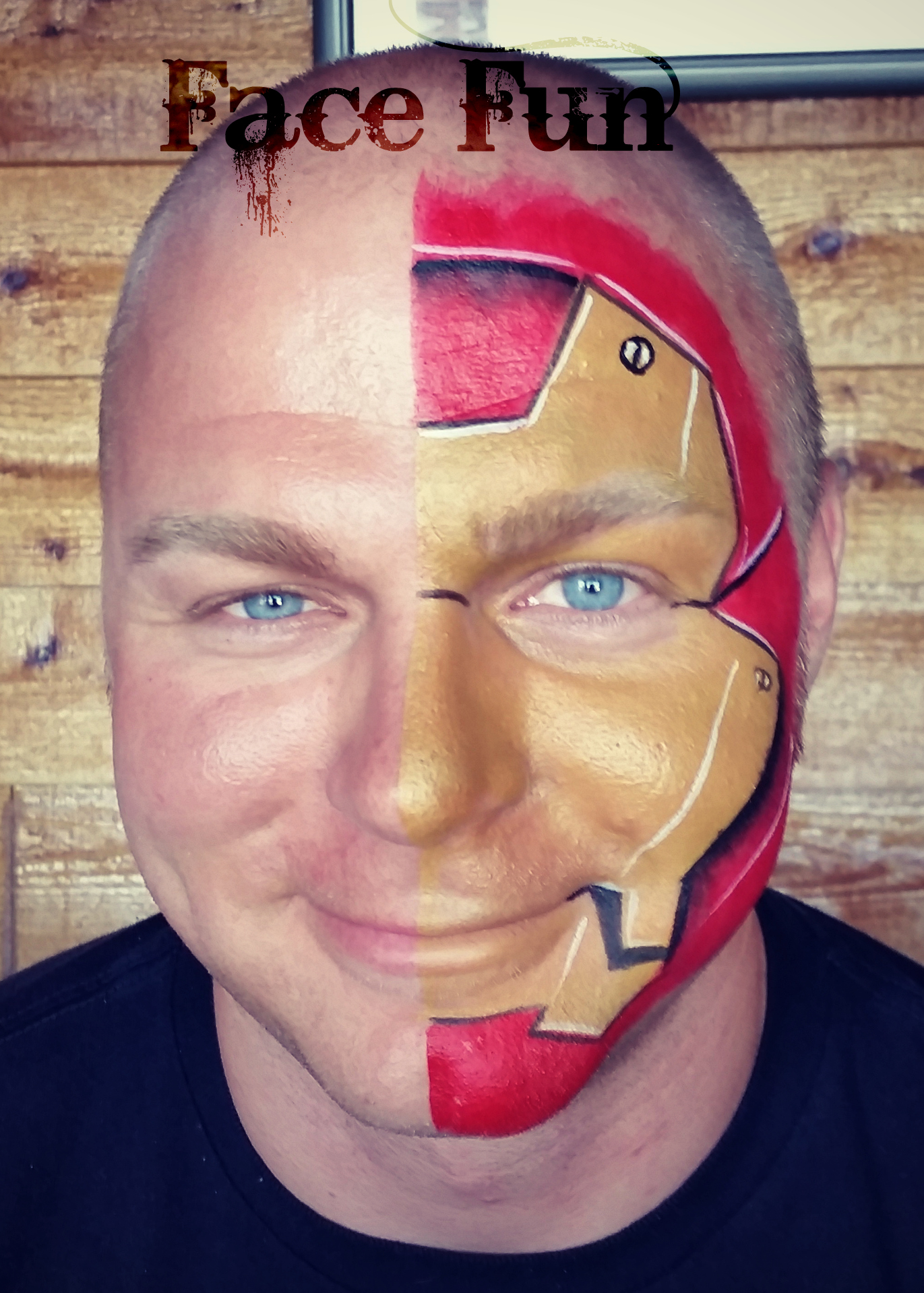 1371x1919 Iron Man Face Painting - Iron Man Face Painting