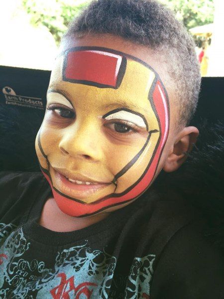 Iron Man Face Painting At Paintingvalley.com 