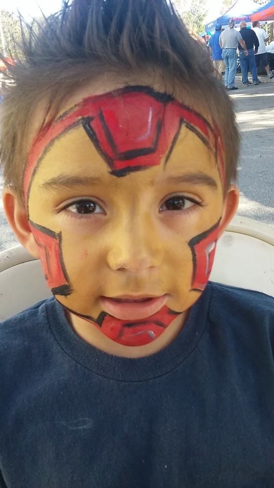540x960 Iron Man Face Paint By Funfacesballoon - Iron Man Face Painting
