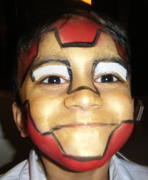 Iron Man Face Painting at PaintingValley.com | Explore collection of ...