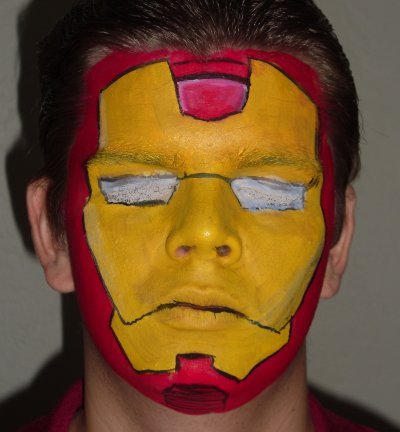 400x432 Iron Man Designs - Iron Man Face Painting
