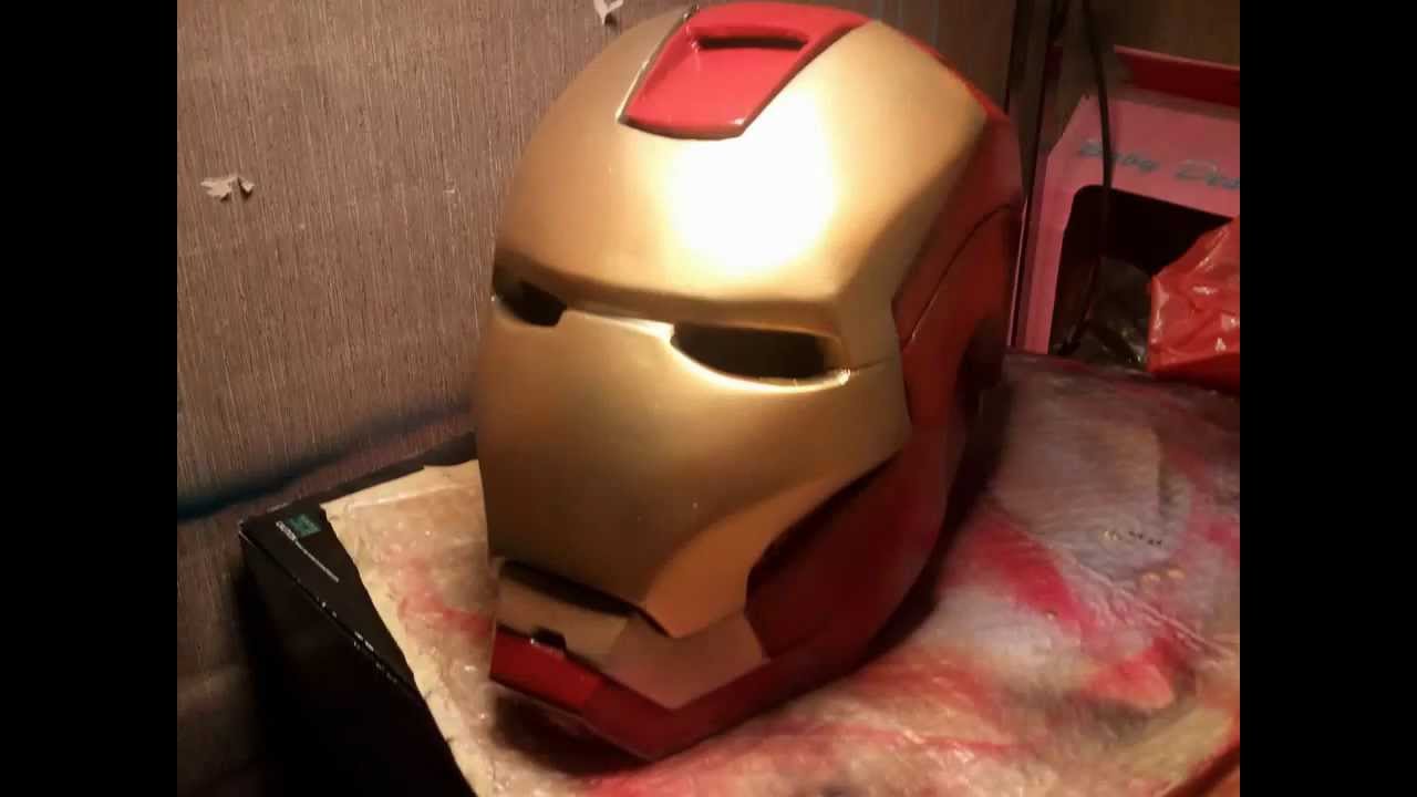 1280x720 Iron Man Helmet Pepakura Fill Amp Airbrush - Iron Man Mask Painting
