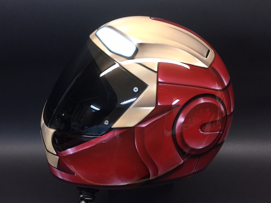 900x675 Designed For Speed Jordon Bourgeault's Airbrush Artwork Create - Iron Man Mask Painting