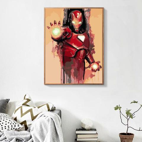 480x480 Diy Iron Man Painting Two Doves Studio - Iron Man Painting