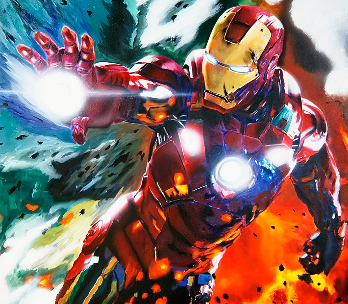710x620 Ironman Painting By Digitalxtreme - Iron Man Painting