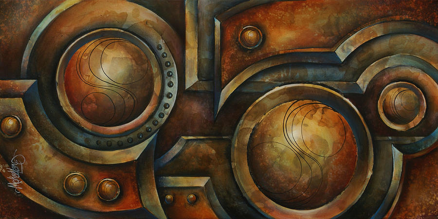 900x450 Old Iron' Painting By Michael Lang - Iron Painting