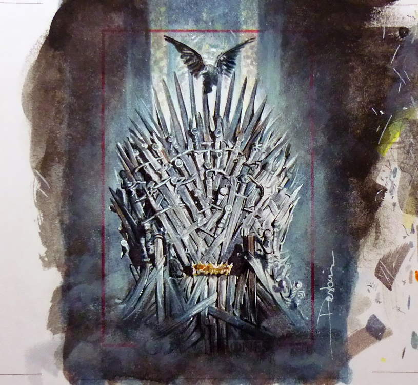 815x750 The Iron Throne By Daviddeb - Iron Throne Painting