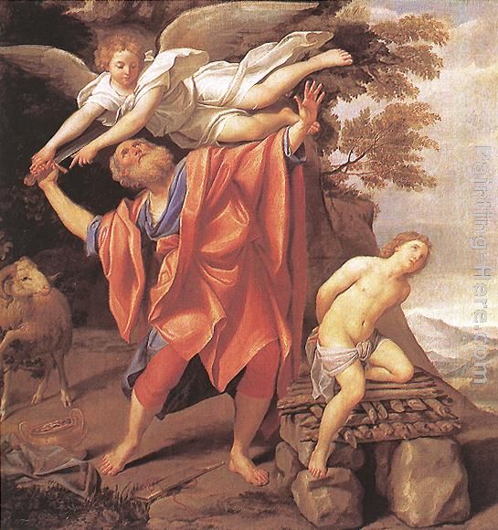 545x580 Domenichino The Sacrifice Of Isaac Painting Anysize 50% Off - Isaac Painting