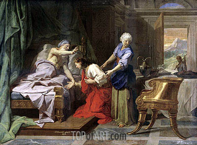 400x296 Isaac Blessing Jacob Jean Baptiste Jouvenet Painting 5435 - Isaac Painting