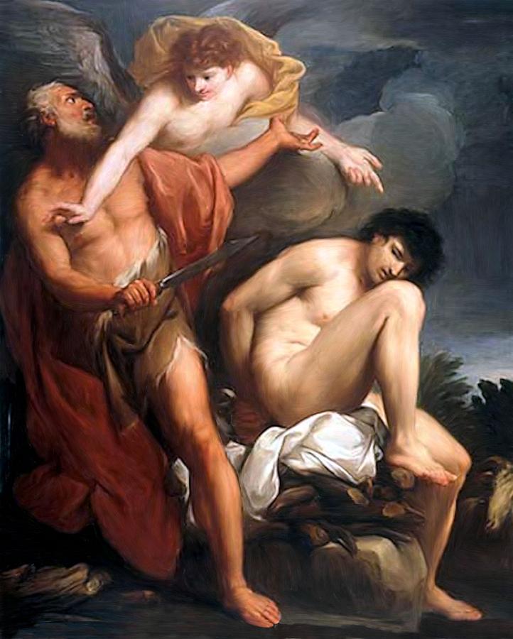 722x900 Sacrifice Of Isaac Painting By Gregorio Lazzarini - Isaac Painting