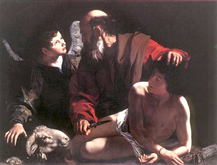 700x532 Sacrifice Of Isaac, 1596 - Isaac Painting