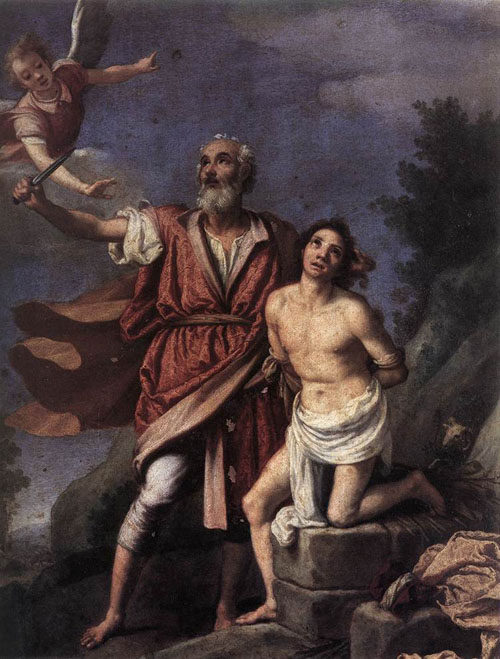500x659 Sacrifice Of Isaac 1590 Painting Empoli Oil Paintings - Isaac Painting