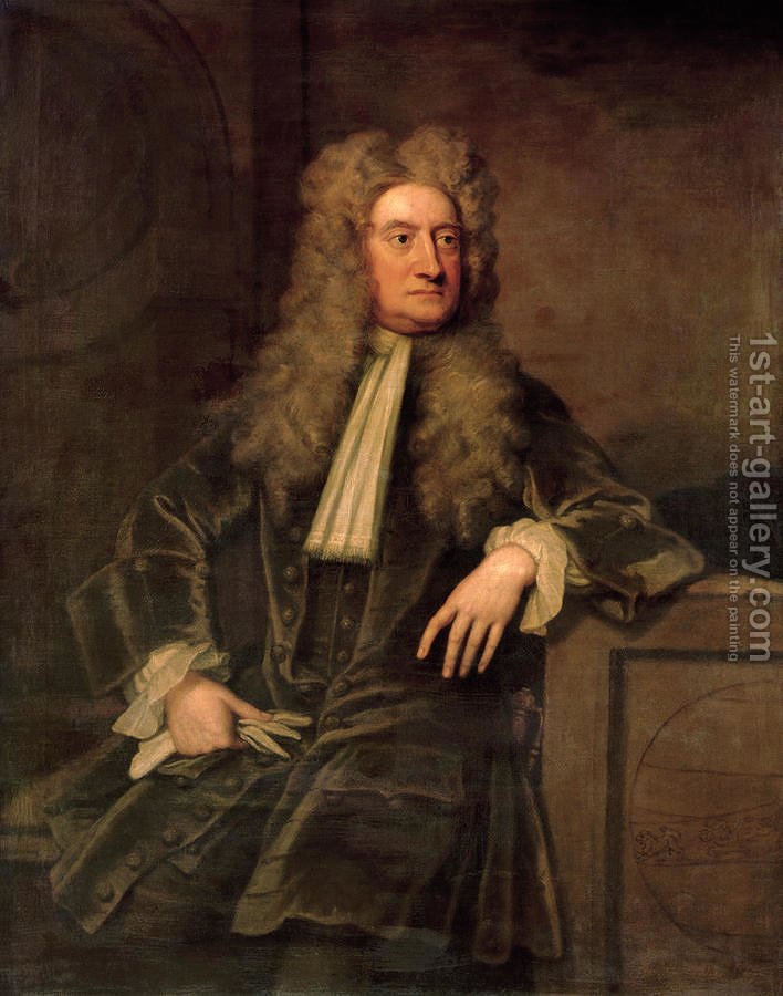 708x900 Sir Isaac Newton Sir Godfrey Kneller Reproduction 1st Art Gallery - Isaac Painting