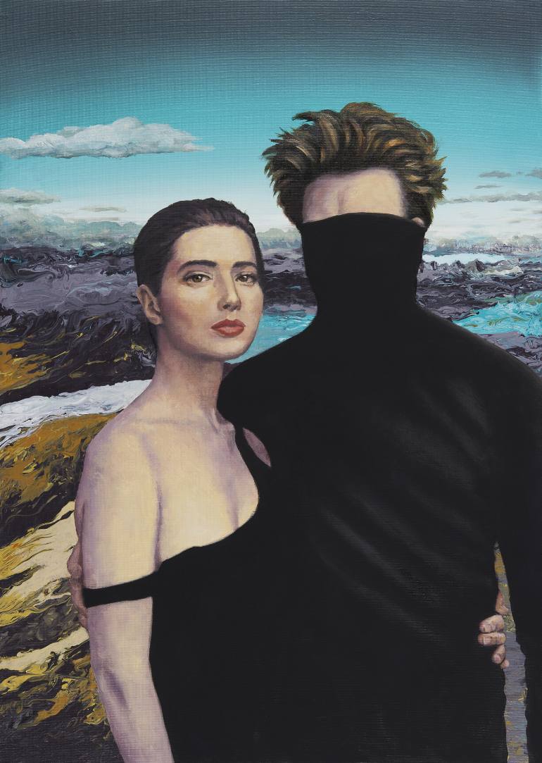 770x1083 Saatchi Art Isabella Rossellini, David Lynch Painting By Harry Ergott - Isabella Painting