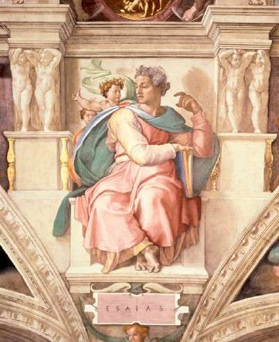 400x489 Prophet Isaiah Within The Sistine Chapel Ceiling Howstuffworks - Isaiah Painting