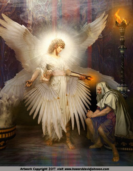 518x666 Seraphim Angel Art Painting Isaiah Vision Jewish Aeveeea - Isaiah Painting