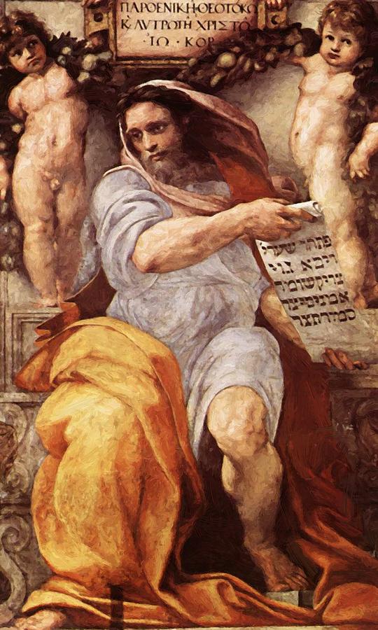 540x900 The Prophet Isaiah 1512 Painting By Raphael - Isaiah Painting