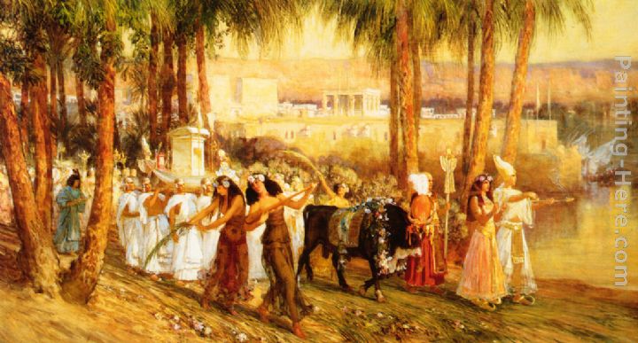 720x387 Frederick Arthur Bridgman Procession In Honor Of Isis Painting - Isis Painting