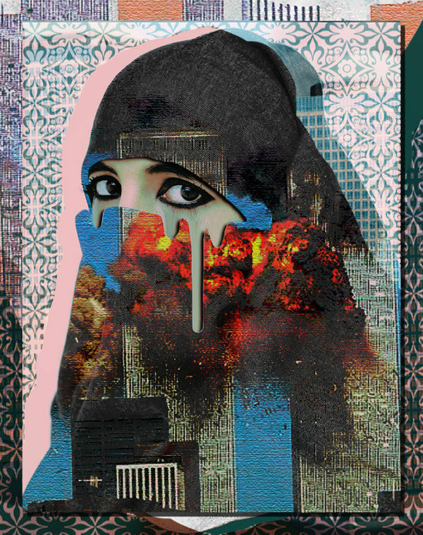 600x758 Fashionable Interior Wall Picture Woman Portrait Canvas Modern - Islamic Art Painting