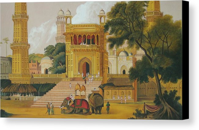 651x428 Mosque Muslim Art Islamic Paintings Landscape Painting Artwork - Islamic Painting