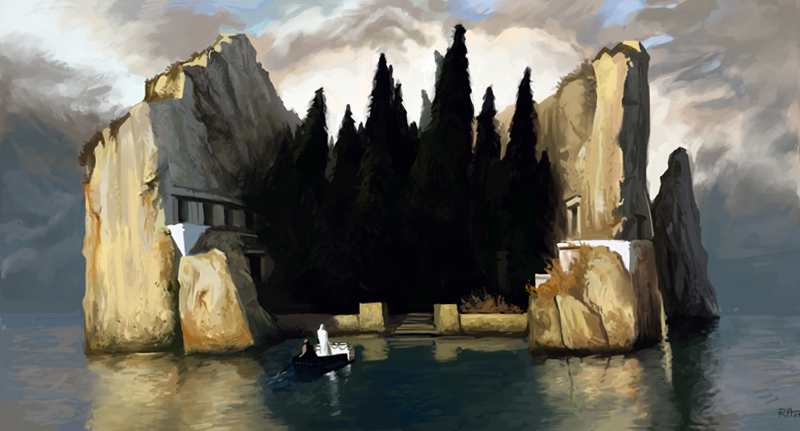 800x431 Island Of The Dead By Reneaigner - Island Of The Dead Painting