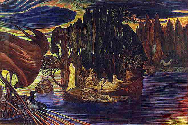 660x440 Alien Explorations Hr Giger's Homage - Island Of The Dead Painting