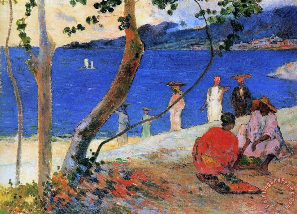 960x692 Paul Gauguin Martinique Island Painting - Island Painting