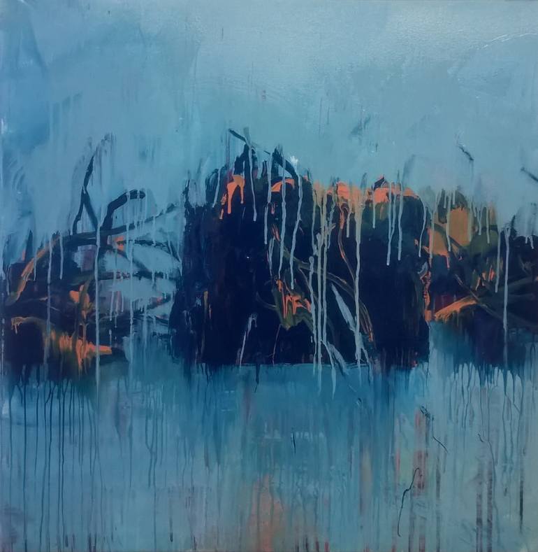 770x789 Saatchi Art No Man Is An Island Painting By Tim Fawcett - Island Painting