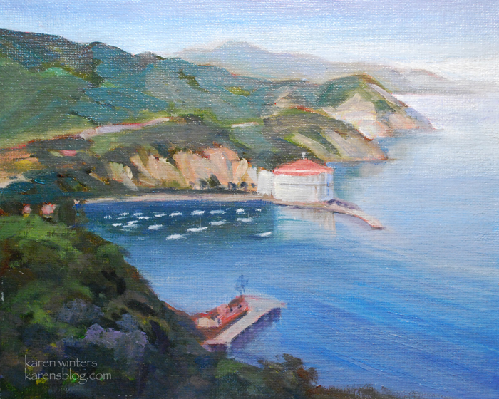 700x560 Catalina Paintings - Island Painting
