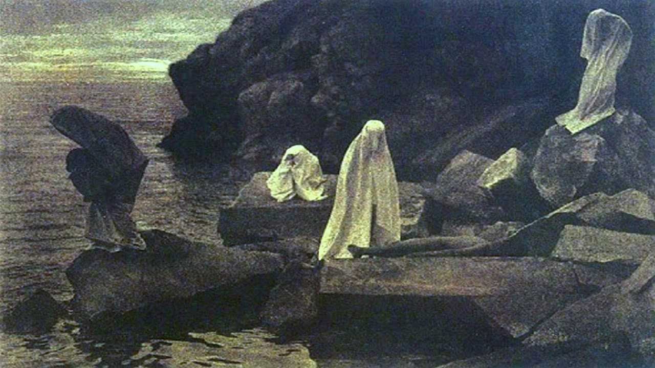 1280x720 Rachmaninov - Isle Of The Dead Painting