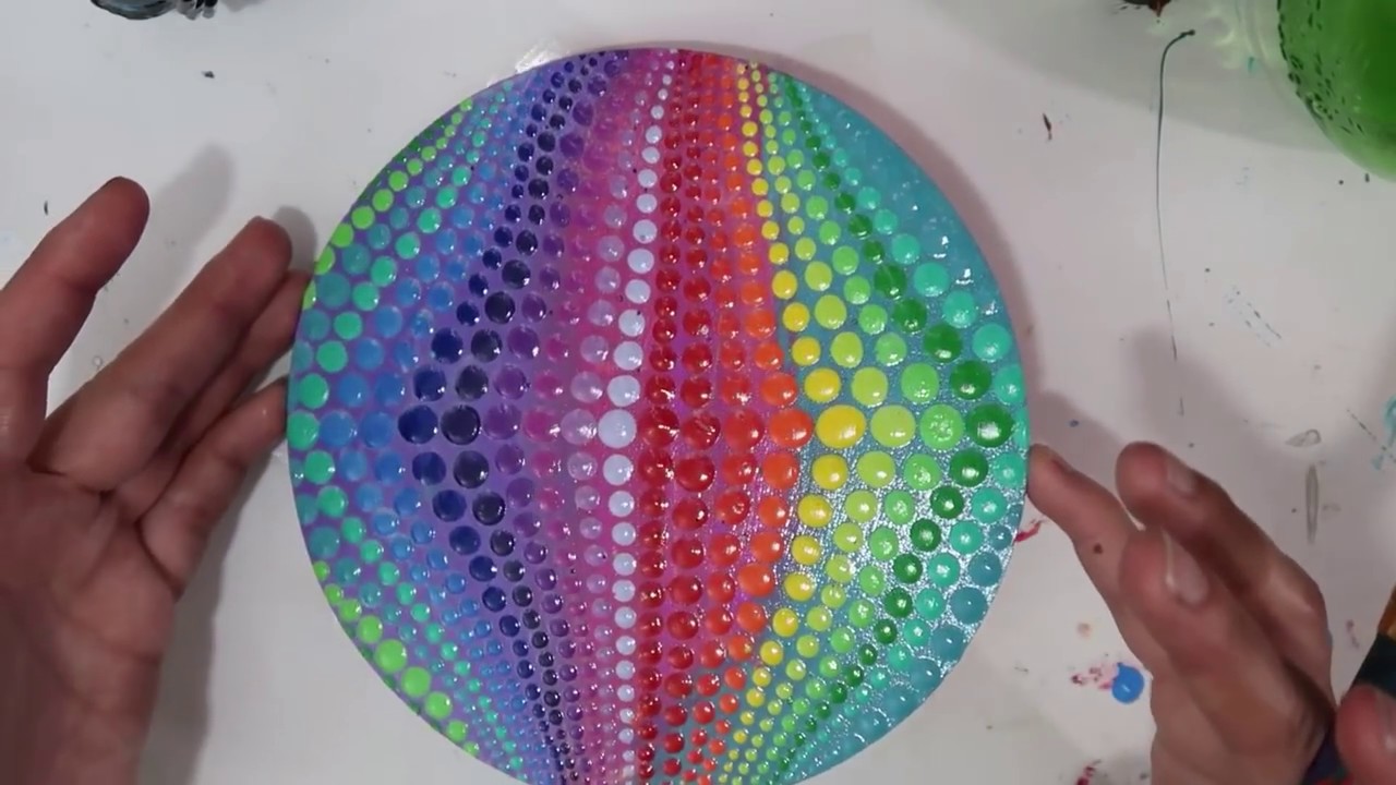 1280x720 How To Paint Dot Mandalas Sealing Your Painting, Isolation Coat - Isolation Coat For Acrylic Painting