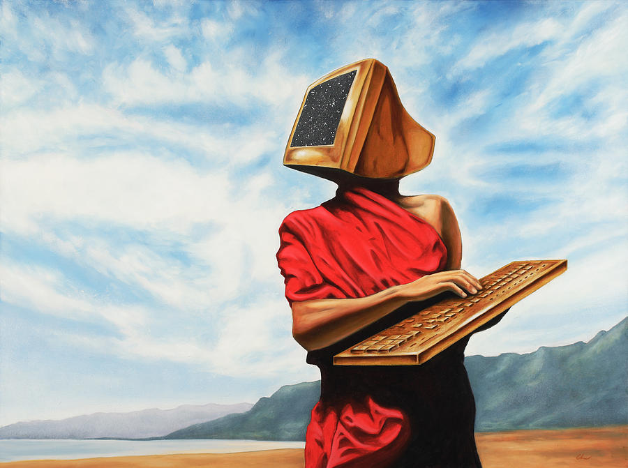 900x671 Isolation Communication Painting By Charles Luna - Isolation Painting